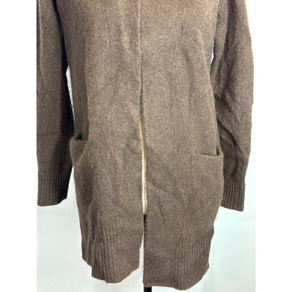 Vince. Heather Brownstone 100% Cashmere Raglan Look  Cardigan Women's XXL - Picture 5 of 11